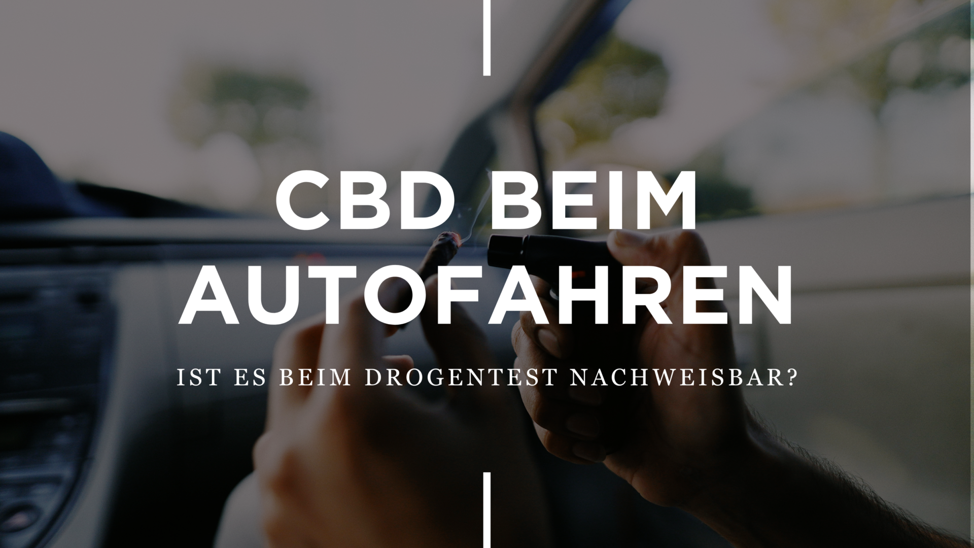 CBD Beim Auto Fahren: Ist Es Beim Drogentest Nachweisbar?